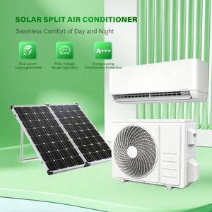 เครื่องปรับอากาศไฮบริดพลังงานแสงอาทิตย์ 12000 BTU R32 ระบบทำความร้อนและความเย็น ประหยัดพลังงานระดับ A++ เสียงเบา พร้อมแผงโซลาร์เซลล์ ราคา - Product Image 1