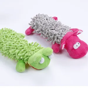 Wholesale hippo and frog plush sound pet toy pet products