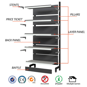 2023 신형 디자인 슈퍼마켓 선반 철제 소매 진열대 미니마트 디자인 - Product Image 3