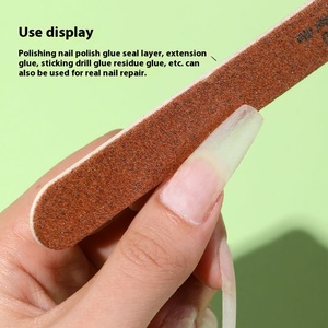 Lot de 10 limes à ongles ultra-fines double face en bois, lavables, pour ponçage, façonnage et polissage, outil professionnel pour salon de manucure - Product Image 4