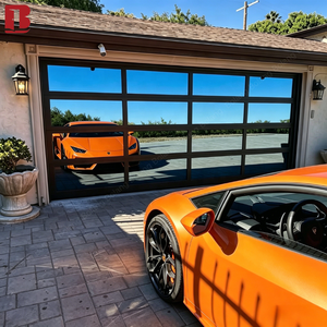 Porte de <span class=keywords><strong>garage</strong></span> en verre trempé 3C 16x7 9x7, commande vocale intelligente WiFi, vue complète transparente, porte de <span class=keywords><strong>garage</strong></span> moderne pour maison - Product Image 5