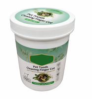 Soin dentaire pour animaux de compagnie : Gants de nettoyage pour chiens et chats, lingettes à doigts, éliminateur de tartre à base de plantes, rafraîchisseur d'haleine OEM ODM