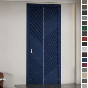 Puerta de Baño Estilo Australiano para Diseños de Hoteles al por Mayor, Puerta Cortafuego Interior Moderna de Madera Color Blanco - Product Image 3