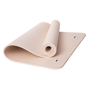 Tapis de yoga épais en TPE avec logo personnalisé, trous de suspension, pour exercices d'aérobic, fixation murale, lavable, taille M - Product Image 3