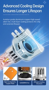 Hot bán điện tử Chip mới H15 Led Đèn Pha Bóng đèn CANBUS Xe LED chùm cao + DRL lái xe đèn làm mát fan hâm mộ lỗi miễn phí - Product Image 5