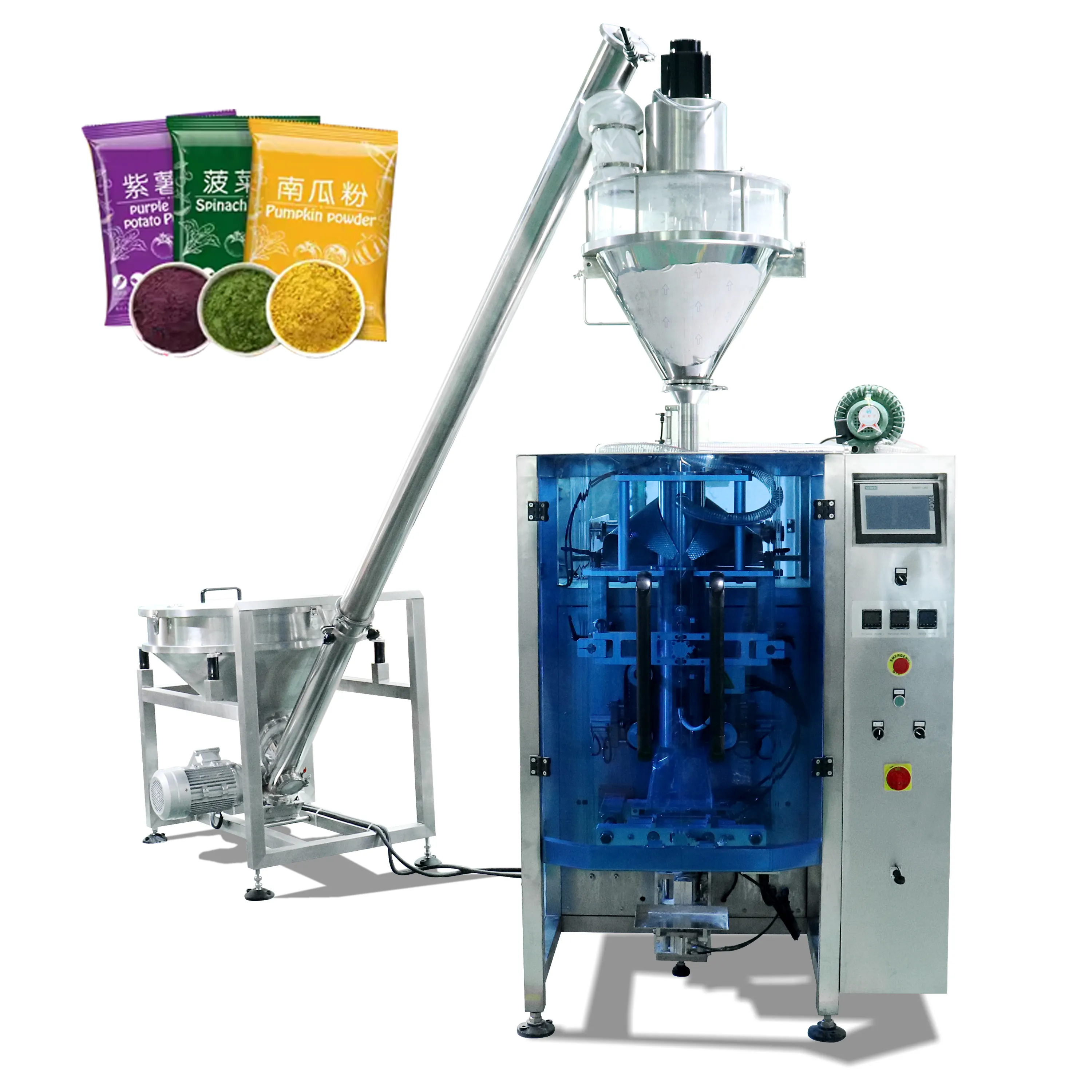 Auto Multifunctional Powder Packing Machine Meal Replacement Black Sesame Lotus Water Chestnut Powder Spices Packaging Machine