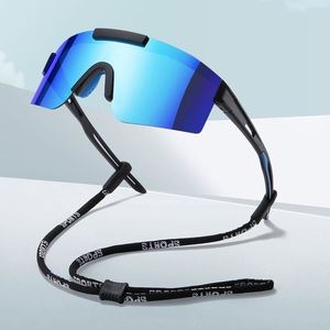 Lunettes de soleil polarisées coupe-vent personnalisées avec logo pour hommes, protection UV400, pour la course à pied, le cyclisme, le VTT, monture PC, verres TAC - Product Image 3