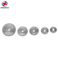 Lames de scie circulaires miniatures, 7 pièces, ensemble de disques de coupe HSS accessoires d'outils rotatifs pour Dremel, bois, plastique et aluminium