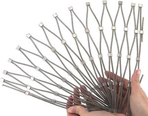 RRRST 20m 1mm Cavo Acciaio Inox 304, Fune in Filo Acciaio Rivestito PVC, Nucleo 7 x 7, Corda Metallica in Acciaio