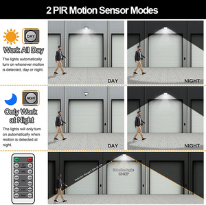 20W 30W 50W 100W Đèn tường ngoài trời mờ ổ cắm không thấm nước an ninh cảm biến chuyển động dò đèn pha đèn lũ ngoài trời - Product Image 4