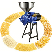 Moulin à grains en acier inoxydable épaissi, moteur 3500W, 220V, construction robuste, machine de broyage commerciale, capacité de 60 kg/h