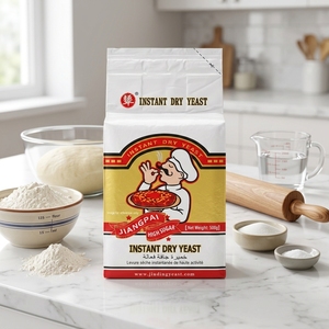 Levain <span class=keywords><strong>de</strong></span> <span class=keywords><strong>boulanger</strong></span> en poudre à levaison rapide pour pain et pâtisserie, forte fermentation, <span class=keywords><strong>levure</strong></span> sèche instantanée OEM pour produits à haute teneur en sucre, 500g, active - Product Image 1