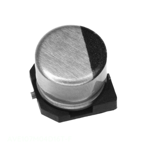 ตัวเก็บประจุ100 uF ชนิดยึดติดพื้นผิว AVE107M04D16T-F SMD 100 UF 20% 4V - Product Image 1
