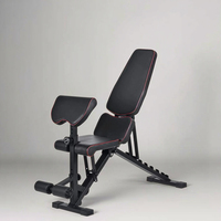 Équipement de fitness à domicile, banc d'exercice multifonctionnel pliable réglable en métal pour la musculation et le bodybuilding