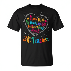 Camiseta con diseño de corazón de profesor 3K, regalo para la semana de apreciación de la vuelta al colegio para profesores - Product Image 2