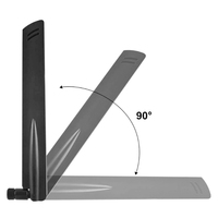 Antena WiFi de Doble Banda 2.4G/5.8G de Alta Ganancia 8dBi, Vertical, para Router AP, Conector N Macho, Diseño Plegable, Uso Interior/Exterior