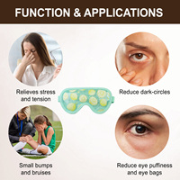 Masque oculaire rafraîchissant et chauffant en gel personnalisé Senwo, nouveau produit très vendu, pour les opérations oculaires, le soulagement du stress et de la tension - Vert