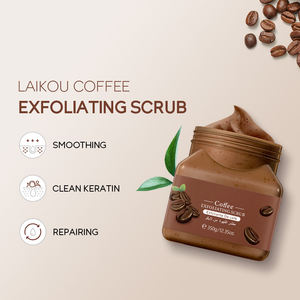 OEM personalizado 350g <span class=keywords><strong>café</strong></span> exfoliante crema blanqueadora exfoliación Facial para limpiar los poros al por mayor - Product Image 3