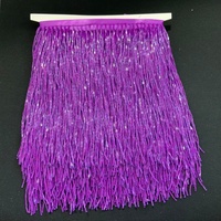 2025 gros 14cm cristal perlé paillettes gland frange perles de verre ruban passementerie pour robe décoration frange veste
