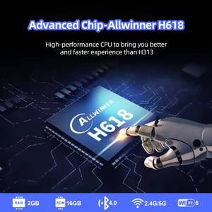 Điều khiển từ xa bằng giọng nói BT Q98 TV Stick 4K HD Android 12 ATV Launcher H618 2GB+16GB Wifi kép 2.4G+5G Wifi 6 Smart Mini USB Dongle Stick Type-C - Product Image 4