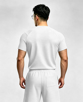 Nouveau T-shirt Homme Été 2026 Américain à Col Rond, Haute Élasticité, Séchage Rapide, Manches Courtes, 240 Grammes, Uni, Sportif et Vierge