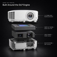 Projecteur de salle de réunion professionnelle BH2800 3800 Lumens Full HD DLP avec contraste 20000:1