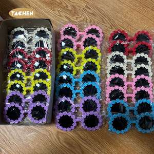 YACHEN, nuevo diseño, gafas de margaritas para mujer, bonitas gafas de fiesta de flores Retro para adultos, accesorios de fiesta de <span class=keywords><strong>discoteca</strong></span> Retro - Product Image 5