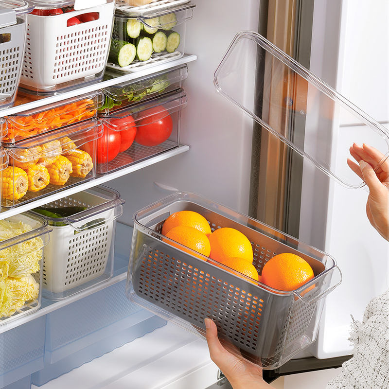 MDesign Bac De Rangement Pour Frigo, étagère Ou Congélateur – Bac Alimentaire Avec Ouverture Sur