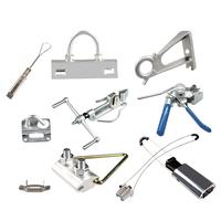 GETEKnet OEM ODM Pinces en plastique, Câble de raccordement électrique en acier inoxydable pour ligne aérienne, Câble crocodile, Pince d'entrée pour câble de liaison transversale