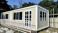 Maison préfabriquée modulaire extensible de haute qualité, démontable, petite, résistante au vent, durable et respectueuse de l'environnement