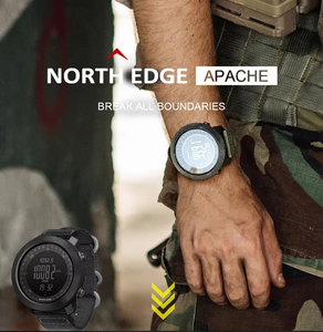 NORTH EDGE-Reloj deportivo digital para hombre, relojes de natación para correr, altímetro, barómetro, brújula, resistente al agua, 50m - Product Image 3