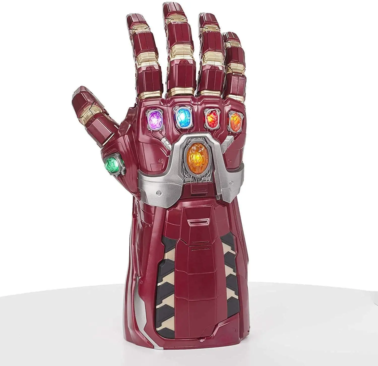 Anak-anak Magnet Iron Man Infinity Sarung Tangan LED dengan Removable Magnet Tantangan