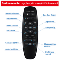 Lethealth cadre de lit réglable king size lumières led base de lit réglable cadre de lit réglable avec massage