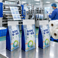 Pochette à fond plat personnalisée en BOPE monomatériau avec fermeture éclair pour emballage alimentaire recyclable, idéale pour les chips, résistante à l'humidité, vente en gros OEM