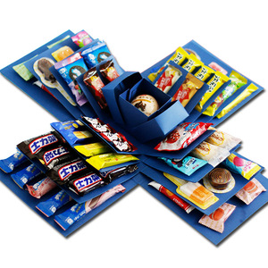 Boîte <span class=keywords><strong>surprise</strong></span> explosive, cadeau rose, fait main, anniversaire, mariage, <span class=keywords><strong>album</strong></span> <span class=keywords><strong>photo</strong></span> DIY noir, scrapbook, boîte d'emballage explosive - Product Image 4