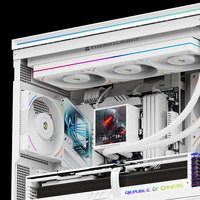 Ventilateur de refroidissement à eau ARGB 360 pour PEERLESS VISION 360, 9 pales, radiateur à roulement fluide, 28dBA, 2150 tr/min pour boîtier d'ordinateur