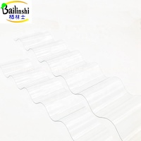 Transparent Ondulé Panneaux De Toiture En Plastique Transparent Feuilles de Polycarbonate À Effet De Serre