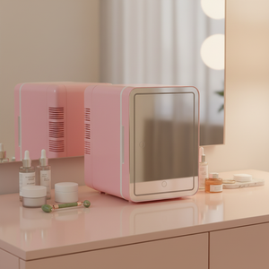 Vorstvrije <span class=keywords><strong>mini</strong></span> draagbare koelkast voor thuis, auto & buitengebruik - aanpasbare beautykoelkast - Product Image 4