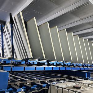 Kamyon gövdesi için 50 70 100mm kargo konteyneri oluklu yan Panel ile PU/PIR yalıtımlı sandviç Panel - Product Image 1