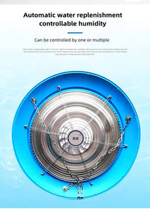Système de brumisation agricole pour serres, ventilateur de refroidissement par pulvérisation d'eau pour élevages avicoles - Product Image 6