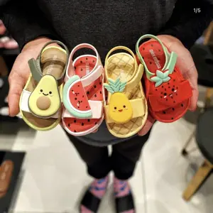 Sandal anak-anak untuk anak laki-laki dan perempuan musim panas baru sepatu pedas 3d hewan gaya bagus sepatu anak-anak
