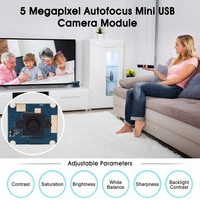 Kamera web 5MP CCTV HD 2592x1944 CMOS OV5640 UVC modul kamera kecil USB 30X25mm untuk pemindai, printer 3D, pengawasan sederhana,