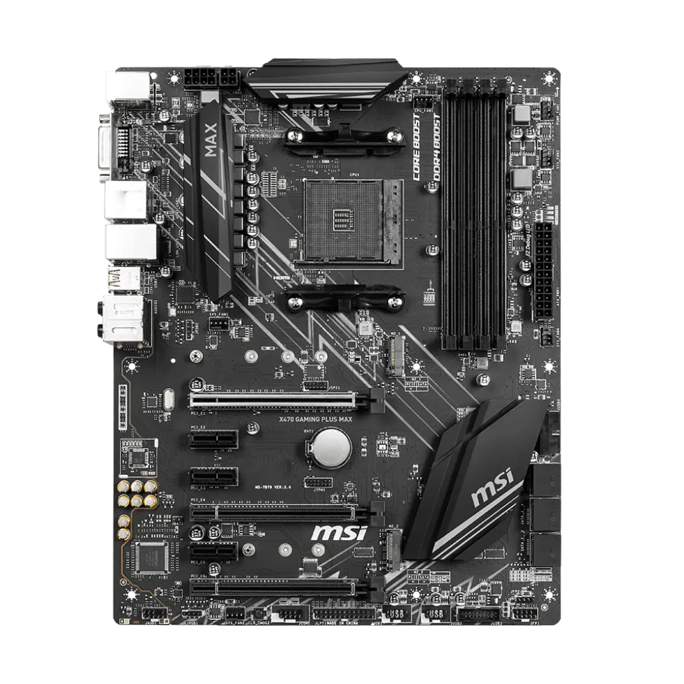 MSI Computer Motherboard X470 GAMING PLUS MAX DDR4 64GB