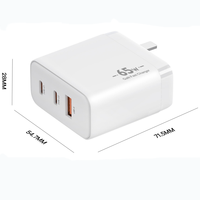 Chargeur rapide 65W Gan Type C avec prise UK, chargeur pour ordinateur portable 65W Type USB C, chargeurs pour téléphone portable, chargeur pour tablette iPad