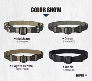 Ceinture tactique Emersongear réglable à dégagement rapide en nylon noir Molle ultra-légère pour hommes - Product Image 3