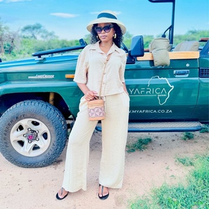 Conjunto de dos piezas de verano para <span class=keywords><strong>mujer</strong></span> de talla grande transfronteriza europea y americana para <span class=keywords><strong>Amazon</strong></span>, camisa de manga corta, pantalones de pierna ancha holgados africanos - Product Image 6