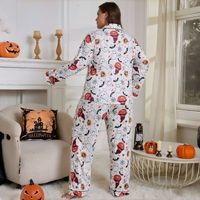 Halloween Nouveauté Hiver Ensemble deux pièces pour adolescents grande taille, style européen et américain, comprenant un cardigan à manches longues et un pantalon à taille élastique