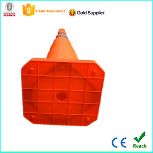 Cônes de signalisation portables pliables de 70 cm, couleur orange, avec collier réfléchissant pour la sécurité routière, le stationnement et la pratique de la conduite - Product Image 4