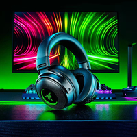 Headset Gaming Nirkabel Razer Kraken V3 Pro HyperSense Triforce Titanium Driver 50mm Audio Spatial THX Hybrid Fabric Dynamic