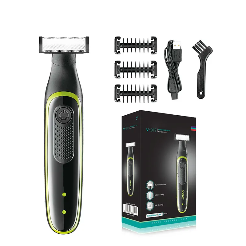 Cordless Electric 100% Waterproof One Blade Hybrid Electric Face And Body Barber Portable Headshaver Electric Trimmer Shaver